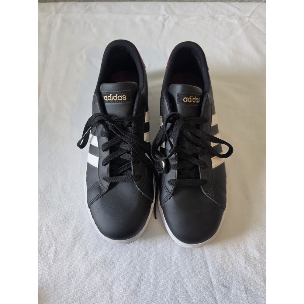 Adidas NEO AW4571 Men’s Size 10 Black White Burgundy Cloudfoam Sneakers 2016 - Picture 3 of 9